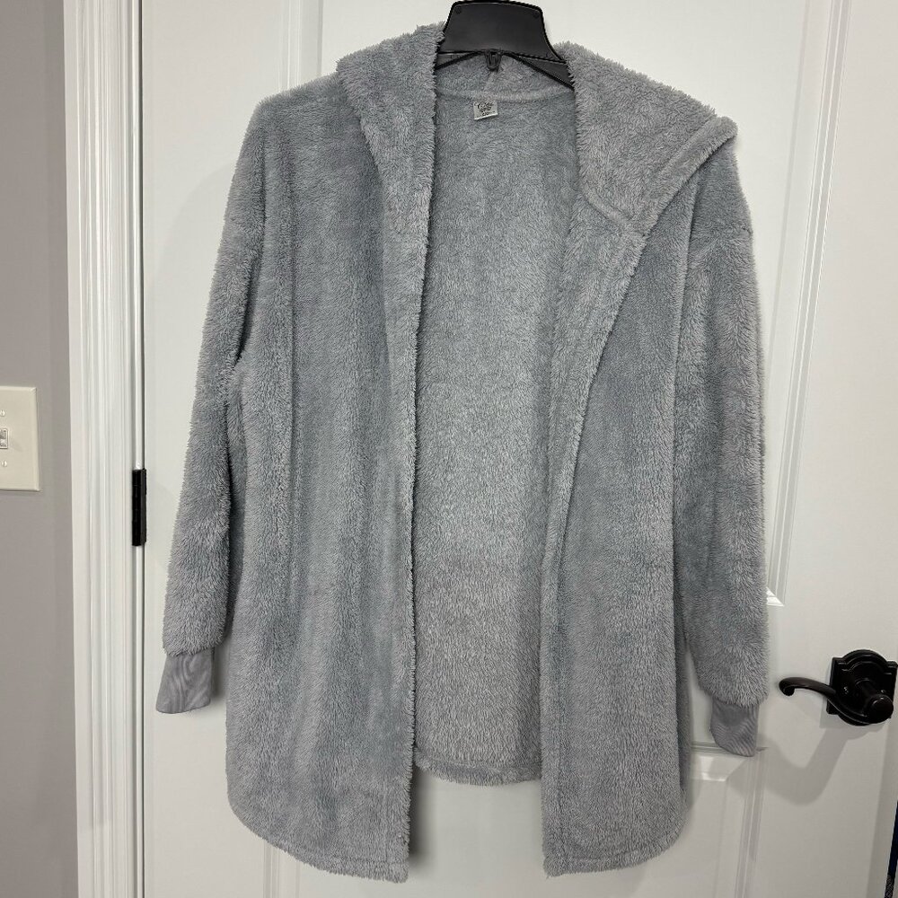 Cold Crush Light Blue Sherpa Fleece Jacket XXL Womens Hooded